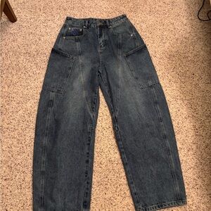 Aelfric Eden Relaxed Fit Dark Blue Jeans